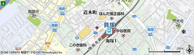 水間鉄道株式会社　本社周辺の地図