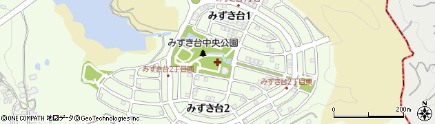 大阪府和泉市みずき台周辺の地図