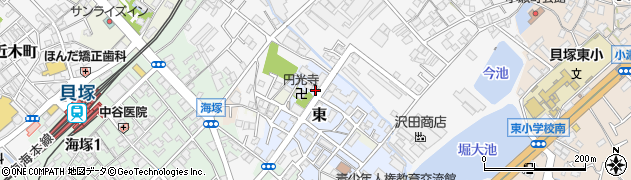 大阪府貝塚市東10-6周辺の地図