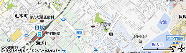 大阪府貝塚市堀682周辺の地図