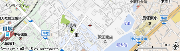 大阪府貝塚市堀615周辺の地図