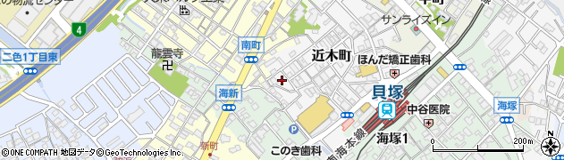大阪府貝塚市近木町16周辺の地図