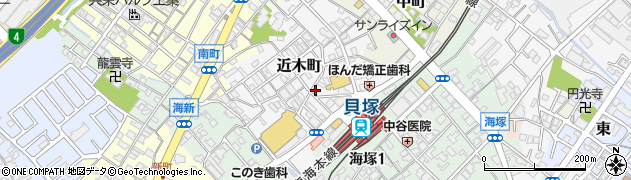 大阪府貝塚市近木町7-18周辺の地図
