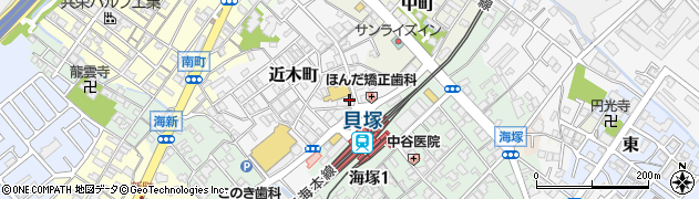 大阪府貝塚市近木町7-7周辺の地図