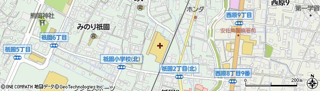 ホームセンターコーナン広島祇園店周辺の地図