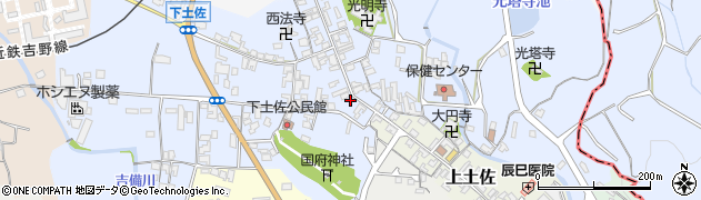 奈良県高市郡高取町下土佐349周辺の地図