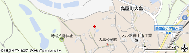 広島県東広島市高屋町大畠275周辺の地図
