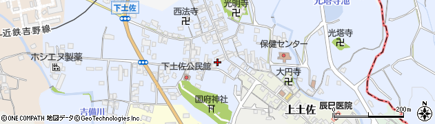 奈良県高市郡高取町下土佐348周辺の地図