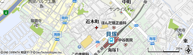 大阪府貝塚市近木町6-6周辺の地図