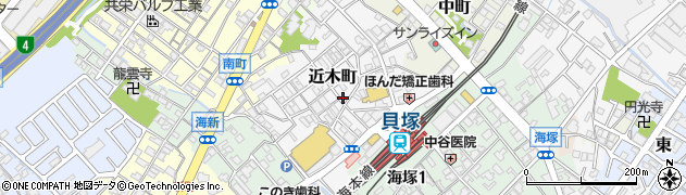 大阪府貝塚市近木町6-8周辺の地図