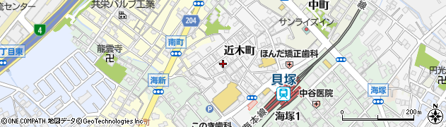 大阪府貝塚市近木町13周辺の地図