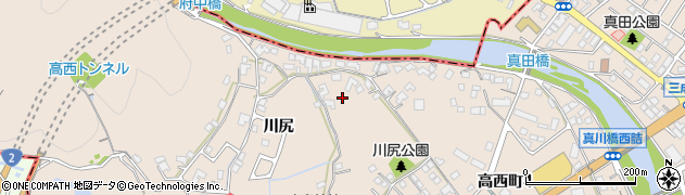 広島県福山市高西町（川尻）周辺の地図