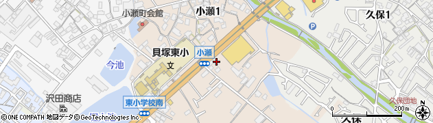 カレーハウスＣｏＣｏ壱番屋貝塚小瀬店周辺の地図