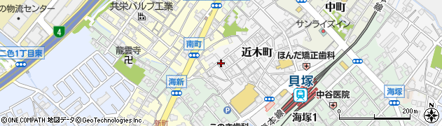 大阪府貝塚市近木町18-12周辺の地図