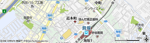 大阪府貝塚市近木町6-5周辺の地図