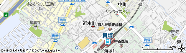 大阪府貝塚市近木町6周辺の地図