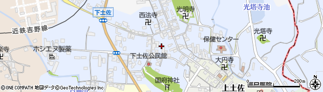 奈良県高市郡高取町下土佐299周辺の地図