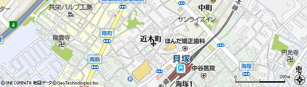 大阪府貝塚市近木町6-11周辺の地図