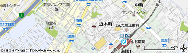大阪府貝塚市近木町18-16周辺の地図