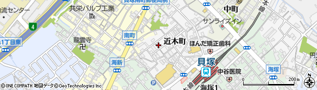 大阪府貝塚市近木町18周辺の地図
