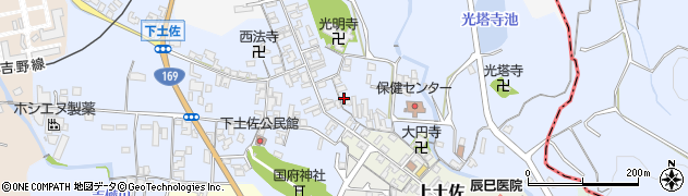 奈良県高市郡高取町下土佐286周辺の地図