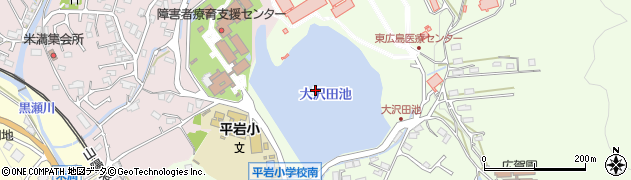 大沢田池周辺の地図