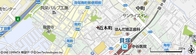 大阪府貝塚市近木町18-23周辺の地図