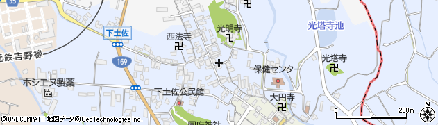 奈良県高市郡高取町下土佐300周辺の地図
