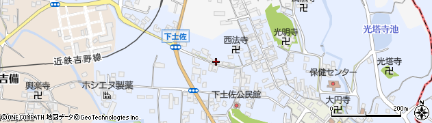 奈良県高市郡高取町下土佐581周辺の地図