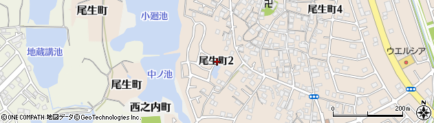 大阪府岸和田市尾生町2丁目周辺の地図