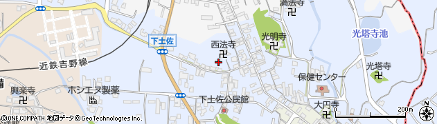 奈良県高市郡高取町下土佐584周辺の地図