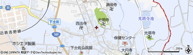奈良県高市郡高取町下土佐306周辺の地図