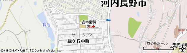 河内長野緑ケ丘郵便局周辺の地図