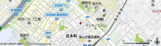 大阪府貝塚市近木町23周辺の地図