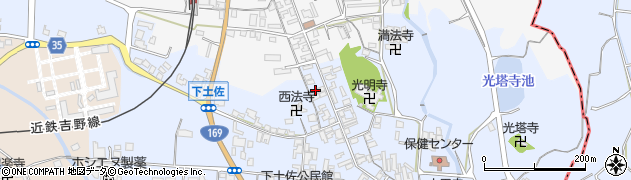 奈良県高市郡高取町下土佐327周辺の地図
