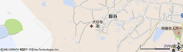 奈良県御所市原谷周辺の地図