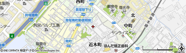 大阪府貝塚市近木町21周辺の地図