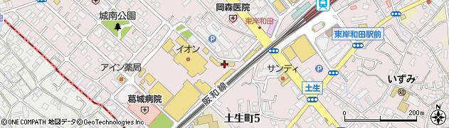 クレアペルカペリ　東岸和田店周辺の地図