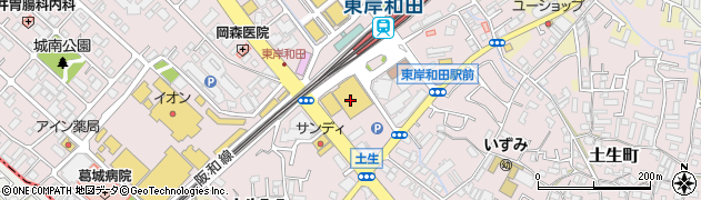 株式会社スーパーサンエー　東岸和田店周辺の地図