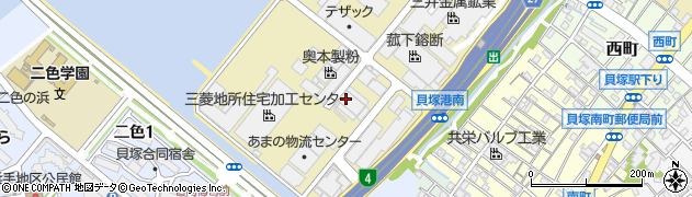 トールエクスプレスジャパン株式会社　貝塚支店周辺の地図