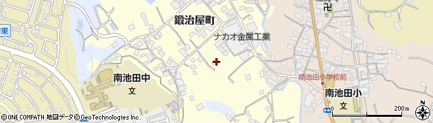 大阪府和泉市鍛治屋町周辺の地図