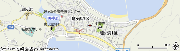 山口県萩市椿東越ヶ浜２区周辺の地図