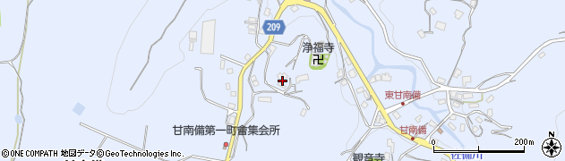 大阪府富田林市甘南備981周辺の地図