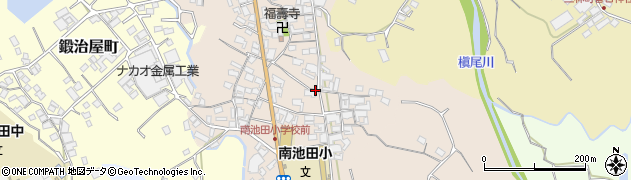 大阪府和泉市納花町周辺の地図