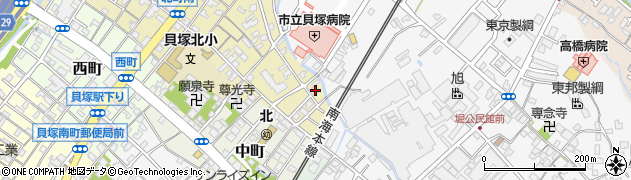大阪府貝塚市北町4周辺の地図