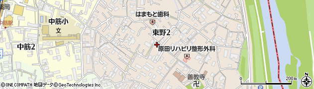 広島東野郵便局周辺の地図