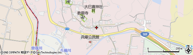 奈良県高市郡高取町兵庫967周辺の地図