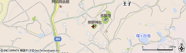 兵庫県淡路市王子周辺の地図