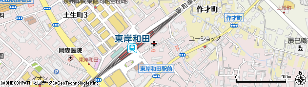 ミニミニ東岸和田店周辺の地図