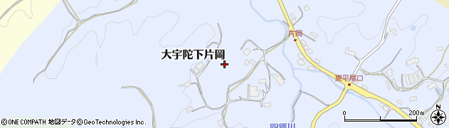 奈良県宇陀市大宇陀下片岡周辺の地図